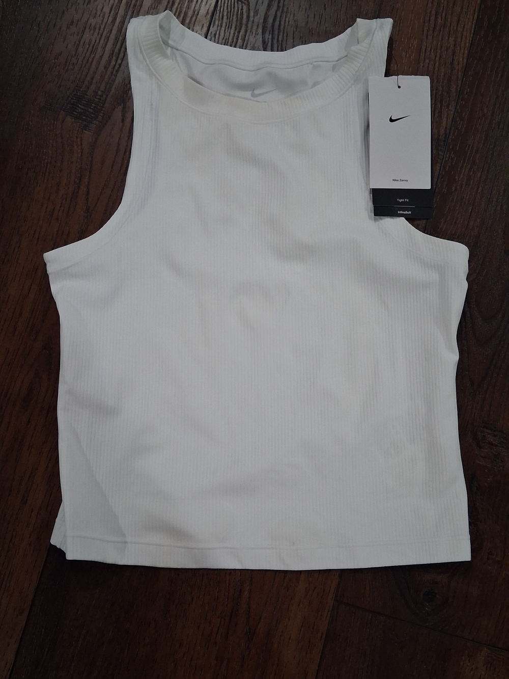 Nike Women’s White Ribbed Tank Top